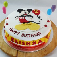 Mickey Mouse and Balloons Cake